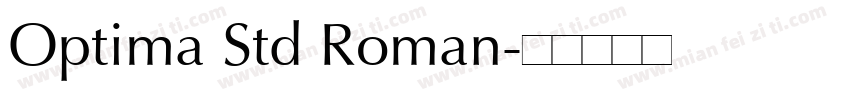Optima Std Roman字体转换